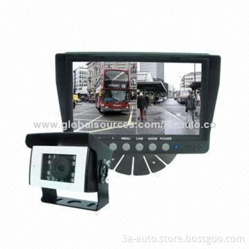Bus rear view system with 7-inch monitor and camera for farm tractor